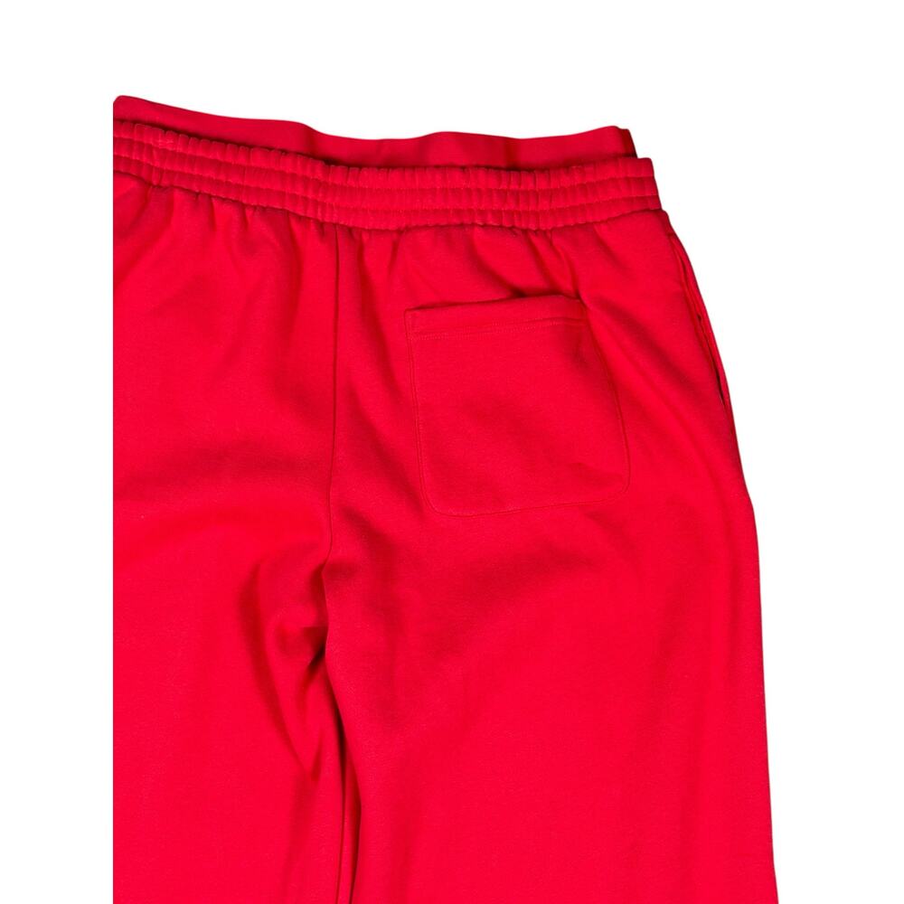 NWT Halara Double Waistband Tummy Control Fleece Pants Women's XL Red Wide Leg - Picture 7 of 10